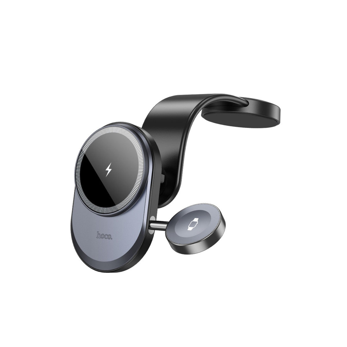 Hoco. HW28 Excelso Yapışkanlı 15W Kablosuz Şarj ve 2.5W Kablosuz Saat Şarj Destekli Magsafe Araç Tutucu